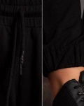 Pantaloni sport Label, Negru Culoare
