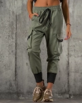 Pantaloni The Perfect Fit, Culoare verde