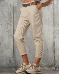 Pantaloni Meet Again, Culoare taupe