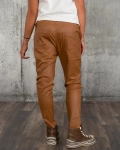 Pantaloni Faye, Culoare coniac