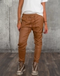 Pantaloni Faye, Culoare coniac
