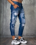 Blugi Love Denim, Culoare albastru