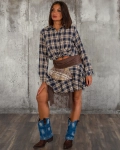 Fusta Chelsea, Culoare Mix