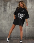 Rochie-tricou World Class, Negru culoare