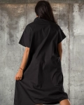 Rochie Modern Art, Negru/Albastru