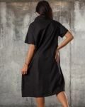 Rochie Modern Art, Negru/Albastru