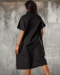 Rochie Modern Art, Negru/Albastru