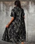 Rochie Monique, Negru/Alb