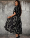 Rochie Monique, Negru/Alb