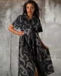 Rochie Monique, Negru/Alb