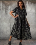 Rochie Monique, Negru/Alb