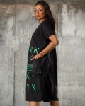 Rochie Big Apple, Negru/Alb