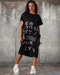 Rochie Big Apple, Negru/Alb