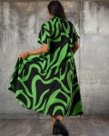 Rochie Good Luck, Negru/Albastru