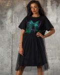 Rochie Color Bow, Neagra