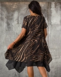 Rochie Season, Negru/Bej