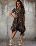 Rochie Season, Negru/Bej