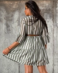 Rochie Lulu, Albastru/Alb