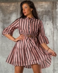 Rochie Lulu, Albastru/Alb