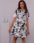 Rochie Sorelle, Alb/Negru